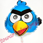 BALON 18" GŁOWA ANGRY BIRDS NIEBIESKA