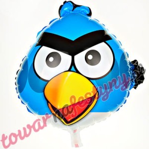 BALON 18" GŁOWA ANGRY BIRDS NIEBIESKA