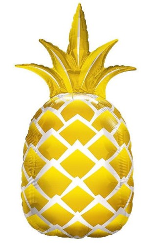 balon 22" ananas złoty błyszczący