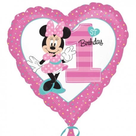 Balon na hel lub powietrze amerykański Disney "1"urodziny