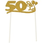 DEKORACJA NA TORT 50 STO LAT ZŁOTA