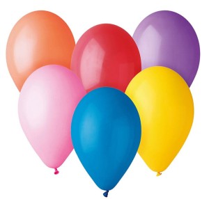 BALONY LATEKSOWE 10" MIX KOLORÓW OPAK 50SZT SUPER JAKOŚĆ