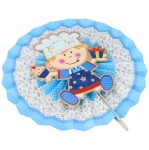 ROZETA HAPPY BIRTHDAY BOY NIEBIESKA OPAK 6SZT