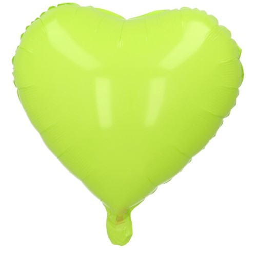 balon serce zielone