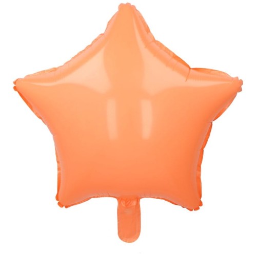 balon 18"gwiazda poamrańczowa