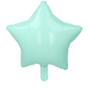 BALON 18" GWIAZDA PASTELOWA MAT MIĘTOWA