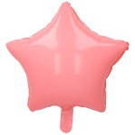 BALON 18" GWIAZDA PASTELOWA MAT RÓŻOWA MATOWA