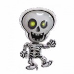 BALON 22" KOŚCIOTRUP SREBRNY HALLOWEEN