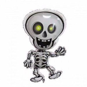 BALON 22" KOŚCIOTRUP SREBRNY HALLOWEEN