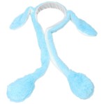 OPASKA USZY KRÓLIKA RUCHOME Z POMPKĄ NIEBIESKIE