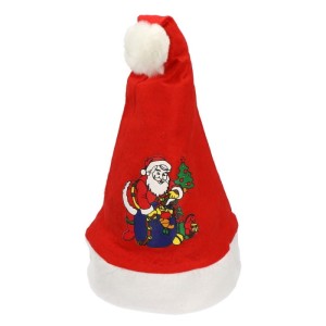 CZAPKA MIKOŁAJA Z RENIFEREM NA MIKOŁAJKI, BOŻE NARODZENIE