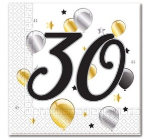 SERWETKI BALLOONS 30 33X33CM 20SZT