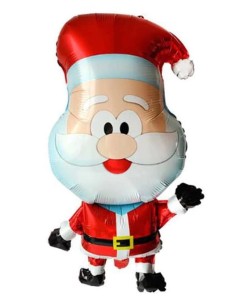 BALON 22" MIKOŁAJ Z CZAPECZKĄ I BUJNĄ BRODĄ