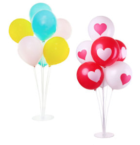STELAŻ STOJAK NA BALONY Z PATYCZKAMI 70CM, 7SZT NA ŚLUB CHRZEST WESELE KOMUNIĘ