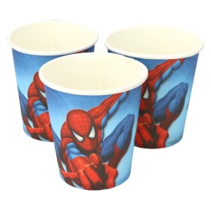 KUBECZKI PAPIEROWE SPIDER MAN 10SZT