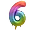Balon foliowy cyfra 6