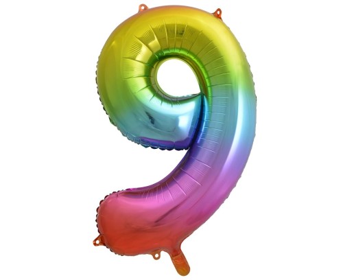 Balon foliowy cyfra 9