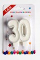 Świeczki urodzinowe cyfra 30