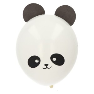 BALONY LATEKSOWE PANDA Z WYSTAJĄCYMI USZAMI 3SZT