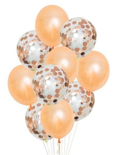 balony 10" zestaw z konfetti