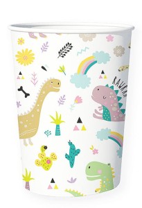 KUBECZKI PAPIEROWE DINO 6SZT