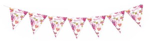 GIRLANDA FLAGI PRINCESS RÓŻOWA KSIĘŻNICZKA  3M