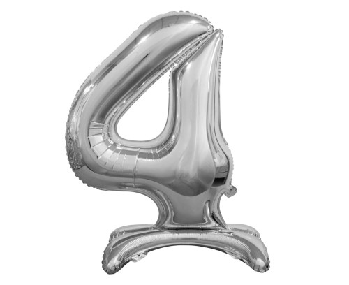 Balon stojący cyfra 4