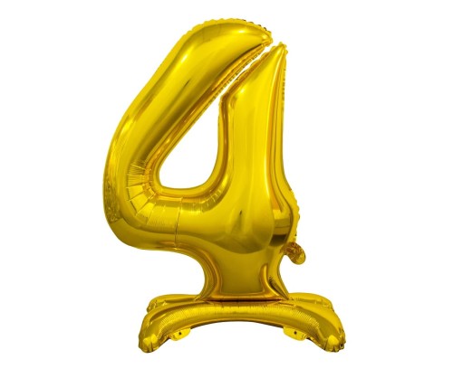 Balon stojący cyfra 4