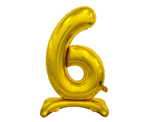 Balon stojący cyfra 6