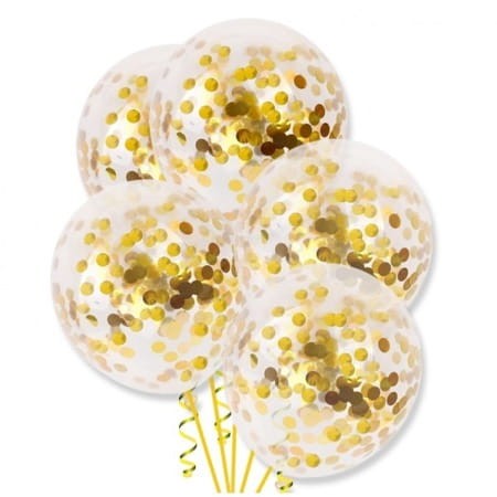 balony lateksowe z konfetti