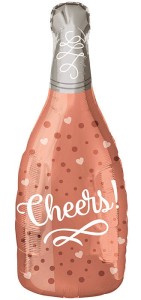 BALON FOLIOWY BUTELKA CHEERS! SZAMPAN