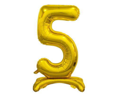 Balon stojący cyfra 5