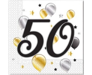 SERWETKI BALLOONS 50 33X33CM 20SZT