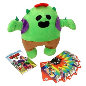BRAWL STARS DUŻA MASKOTKA SPIKE 24CM +8 KART