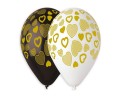 balony premium złote serca