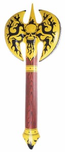 TOPÓR DMUCHANY ŻÓŁTO BRĄZOWY 95CM