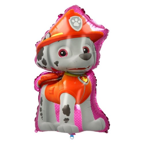 Marshall psi patrol - balon z różową obwódką