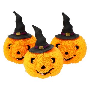 ŚWIECĄCY GNIOTEK GUMOWY DYNIA NA HALLOWEEN 12SZT