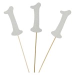 TOPPER NA TORT BROKATOWY SREBRNA 1 3SZT