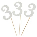 TOPPER NA TORT BROKATOWY SREBRNA 3 3SZT