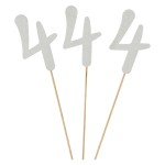 TOPPER NA TORT BROKATOWY SREBRNA 4 3SZT