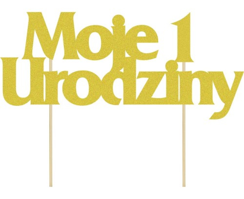 brokatowa dekoracja na tort