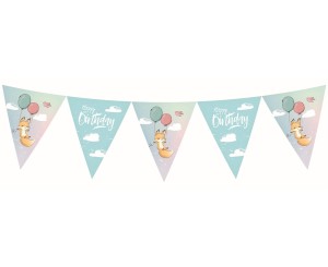 BANNER URODZINOWY HAPPY BIRTHDAY Z LISKIEM 326CM