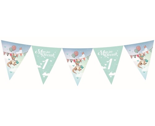 banner urodzinowy z kangurkiem