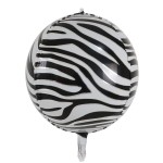 BALON FOLIOWY KULA ZEBRA 55CM