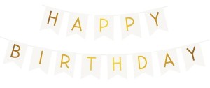 GIRLANDA BIAŁA HAPPY BIRTHDAY 2M