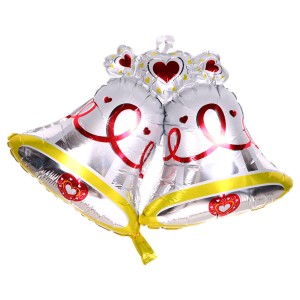 BALON DZWONECZKI SREBRNE BOŻE NARODZENIE