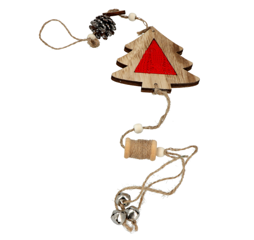 zawieszka drewniana choinka