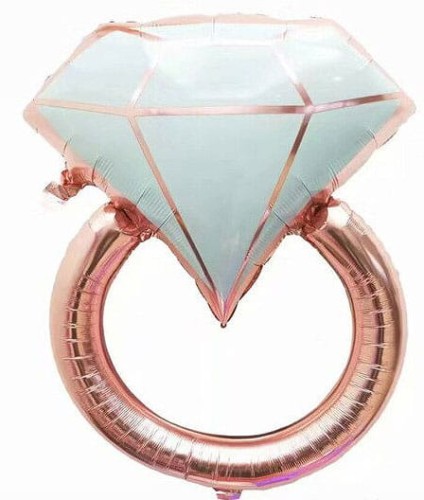 balon diament gold rose