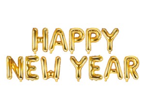 BALON FOLIOWY HAPPY NEW YEAR 370X35